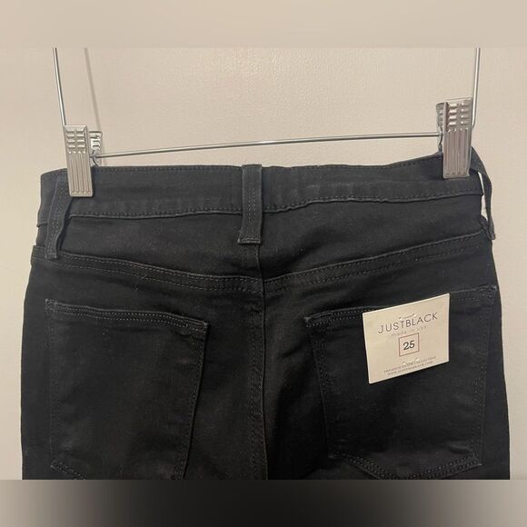 NWT Just Black Denim 9" Rise Over Dye Skinny Jeans Black Made In USA BP1112 - Picture 11 of 16